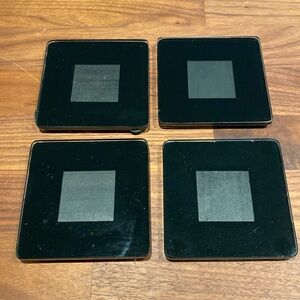 Set of 4 glass photo coasters